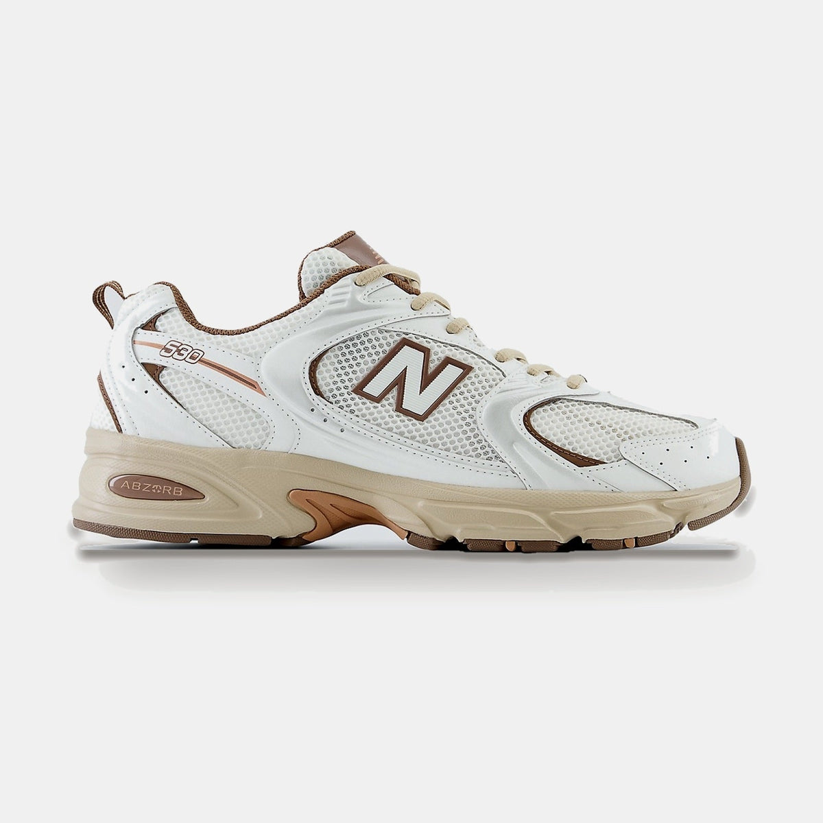 530 Sneaker weiß/braun