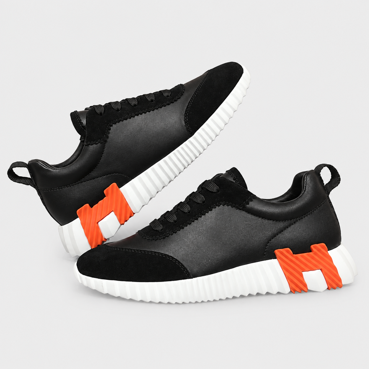 Bouncing Sneaker schwarz/orange