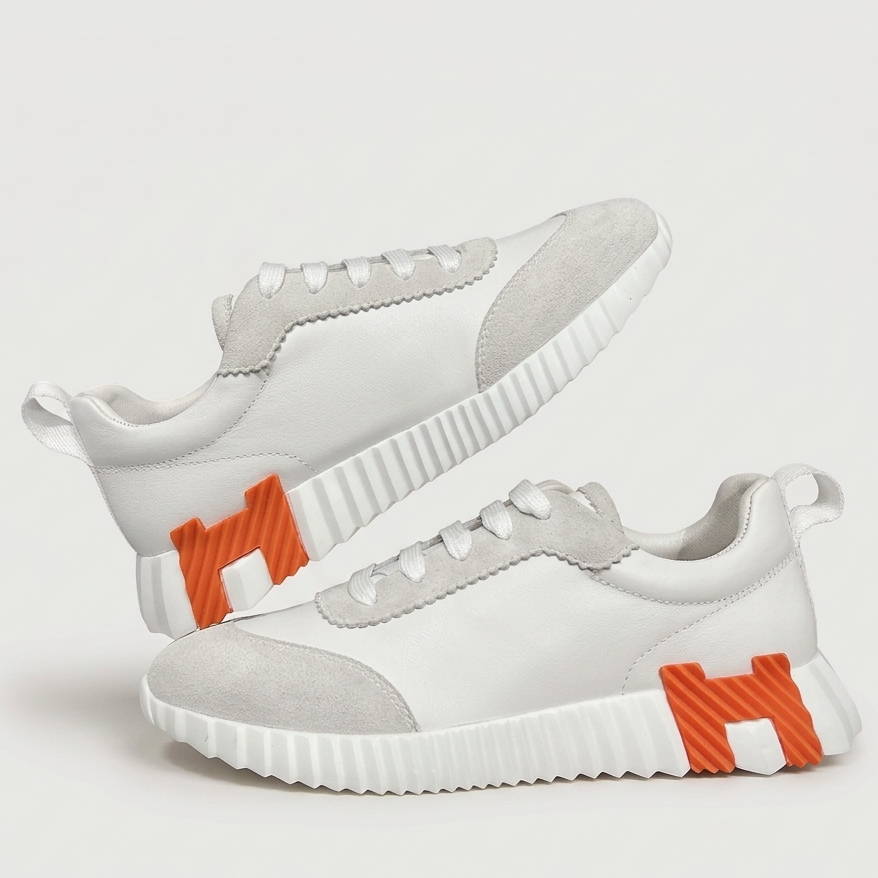 Bouncing Sneaker weiß/orange