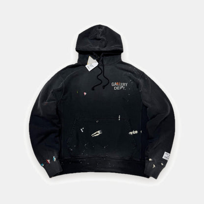 Dept Logo Hoodie schwarz
