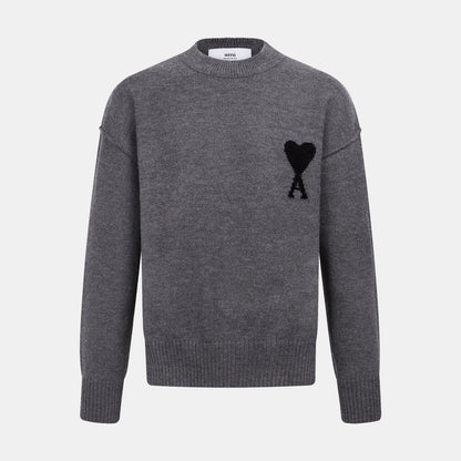 Heart Sweater grau