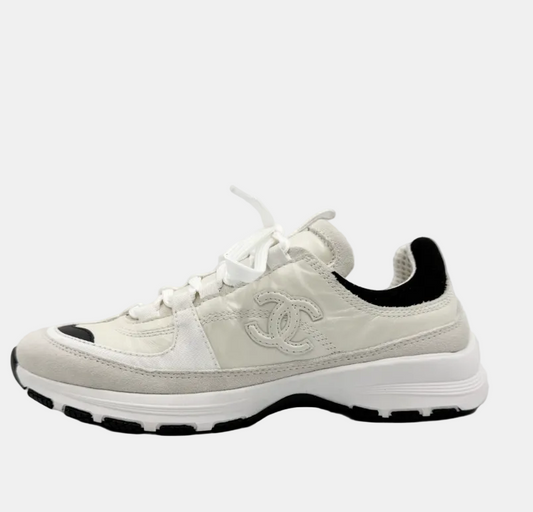 Kalbsleder Sneaker weiß