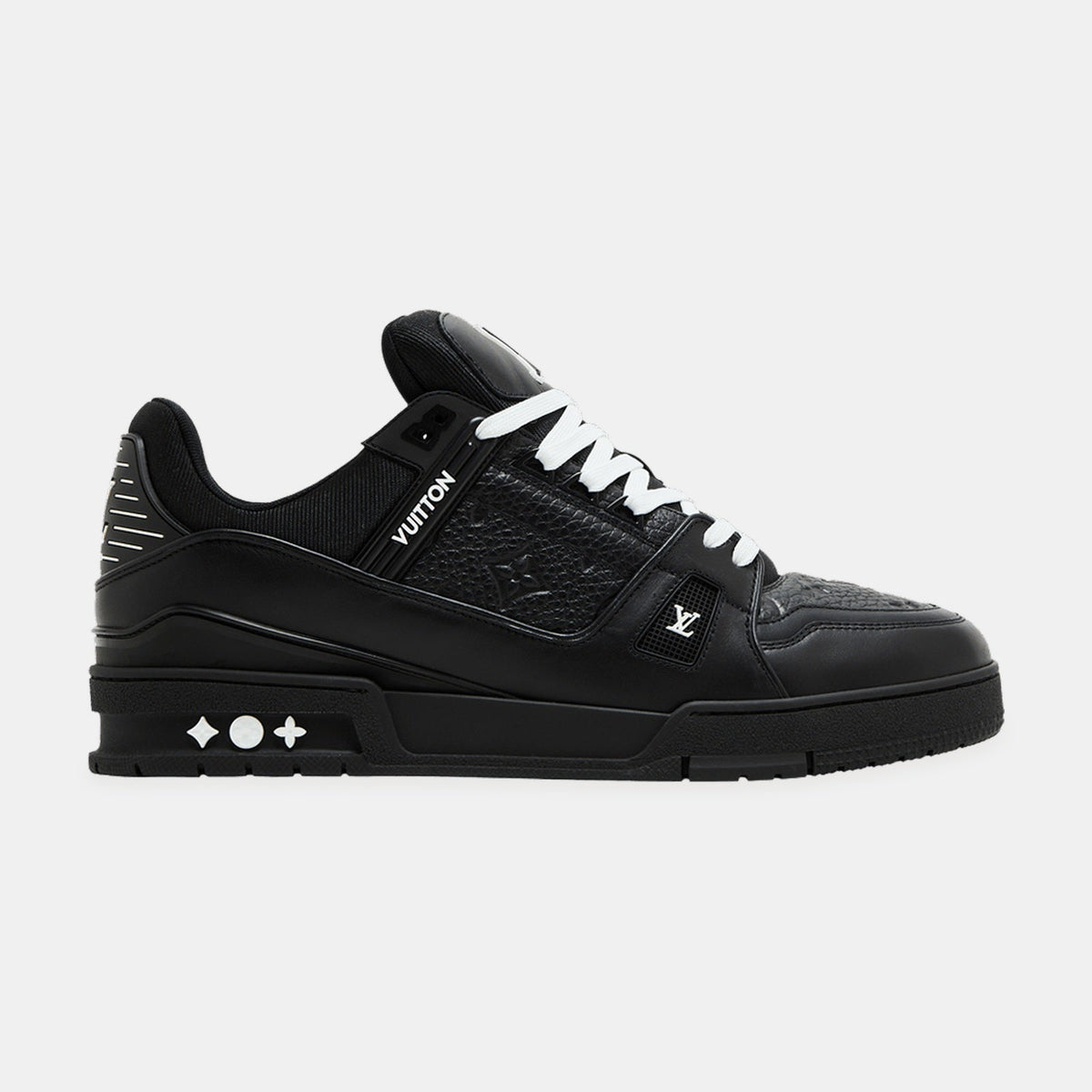 LouV Trainer Low schwarz Prägung