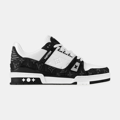 LouV Trainer Low schwarz/weiß Denim