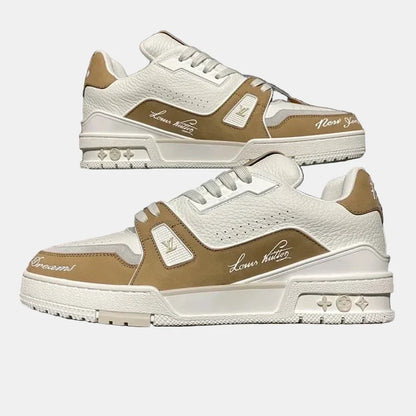 LouV Trainer Low weiß camel