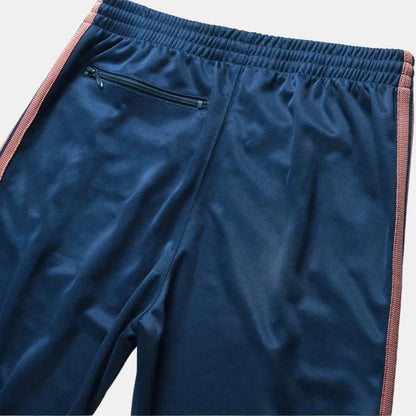 Nadel Streifen Jogginghose blau 2