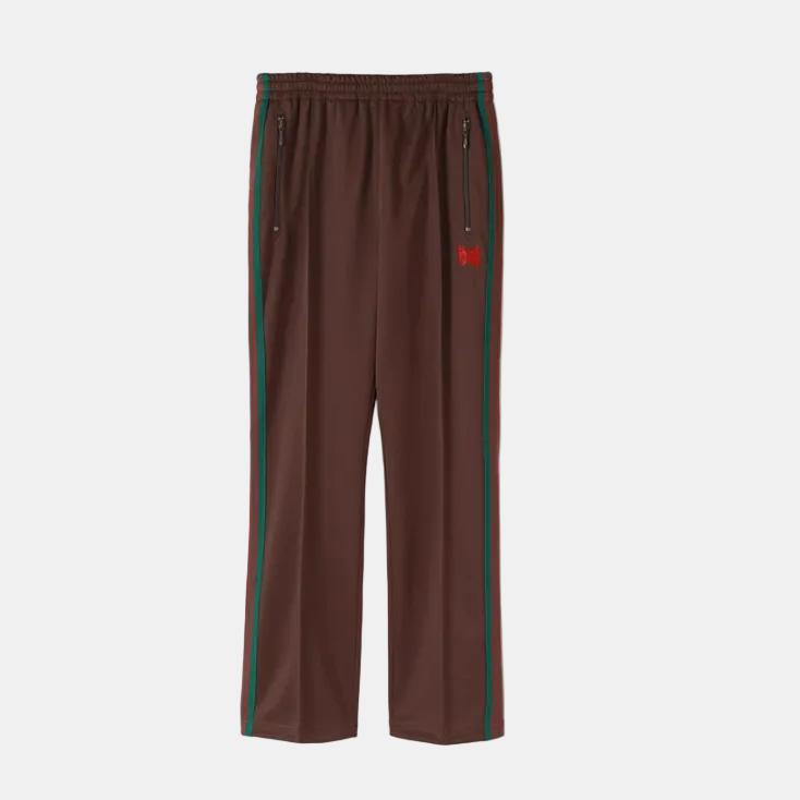Nadel Streifen Jogginghose braun