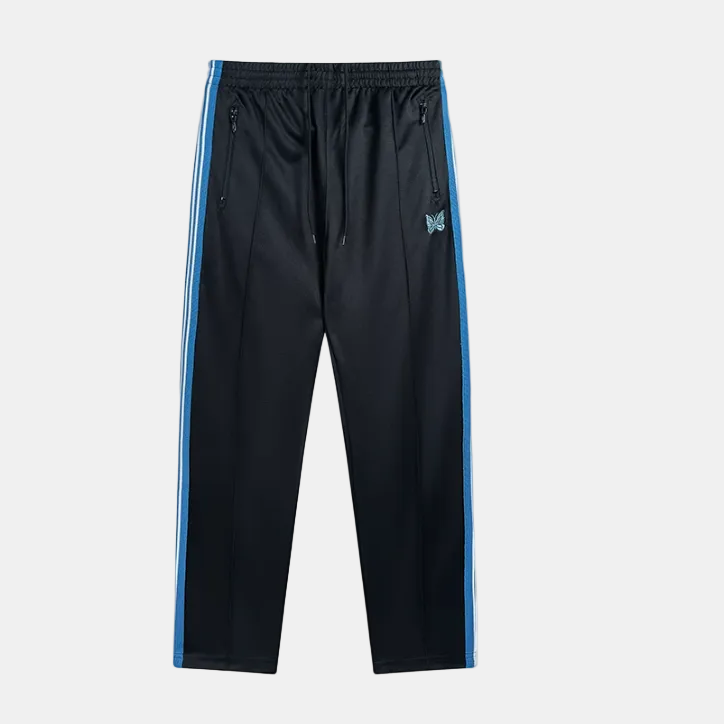 Nadel Streifen Jogginghose schwarz/blau