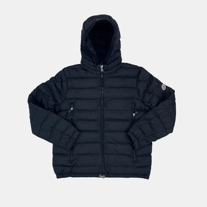 Ribbed Leichtdaunenjacke schwarz