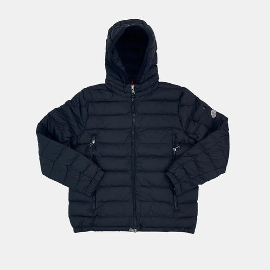 Ribbed Leichtdaunenjacke schwarz