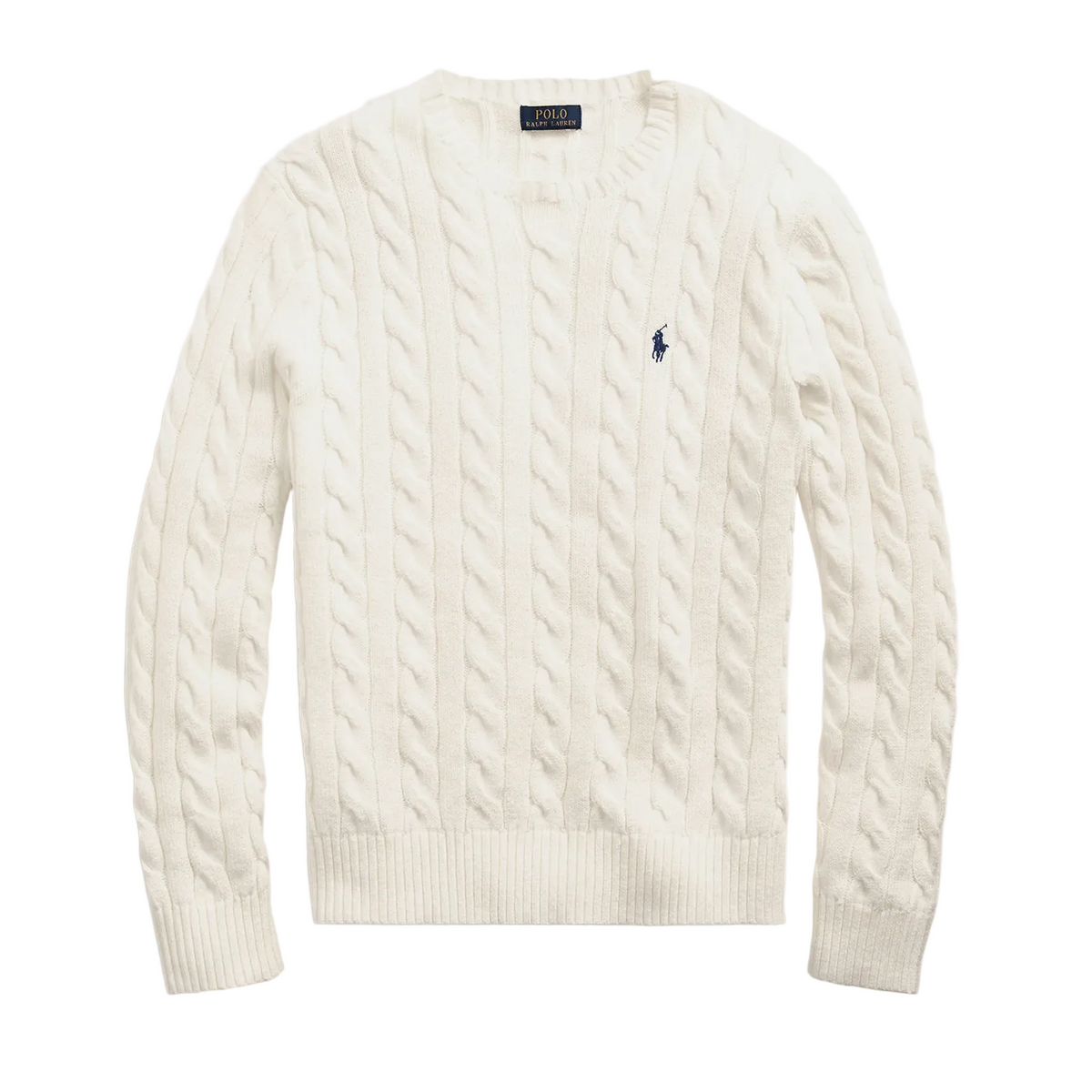 RL Zopfstrick-Pullover creme/navy