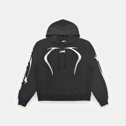 Star Flame Hoodie schwarz