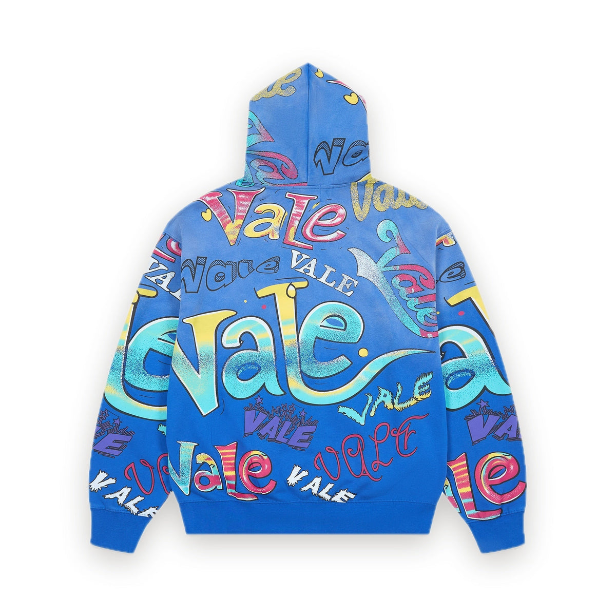 VD Allover Zip-Hoodie blau 2